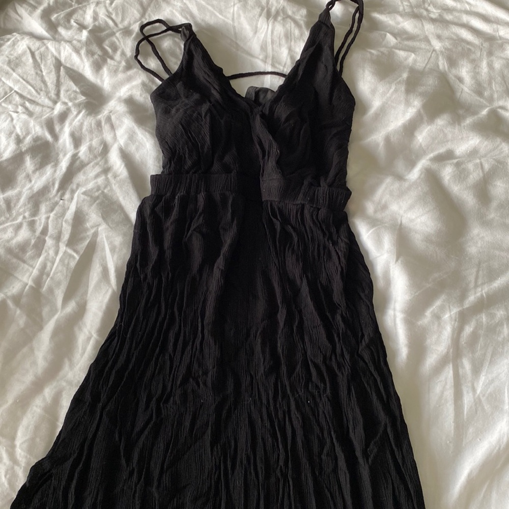 Black lulus maxi dress size xs